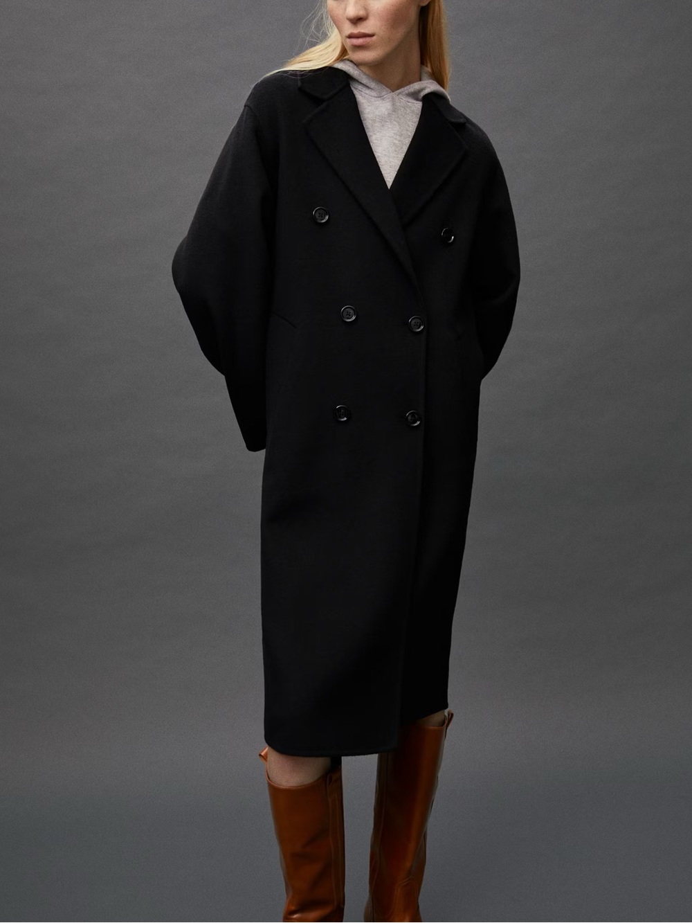 MANGO Handmade Oversized Wool Coat